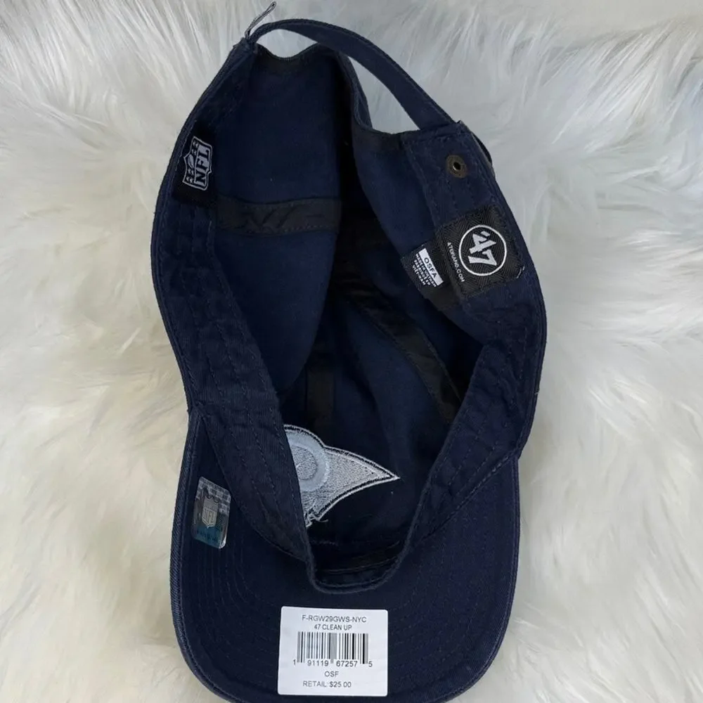 47 Brand Clean Up Rams Embroidered Logo Dark Blue Adjustable Cap